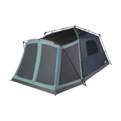 Coleman Skylodge™ 10-Person Instant Camping Tent With Screen Room, Blue Nights -Northcamp Supply Store 10P20CABIN20INSTANT20EXTERNAL20SCREEN20ROOM Blue20Nights 1 Front Angle Right Fly20Off Windows20Up