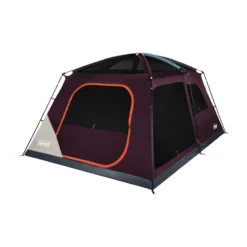 Coleman Skylodge™ 12-Person Camping Tent, Blackberry 14 Coleman Skylodge™ 12-Person Camping Tent, Blackberry -Northcamp Supply Store 12P CbnCnvntnlIntrnlScrnRm BB 1 FrontAngleRight FlyOff WindowsUp