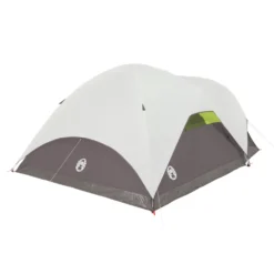 Coleman 6-Person Steel Creek™ Fast Pitch™ Dome Camping Tent With Screen Room, Green -Northcamp Supply Store 2000018059 rear