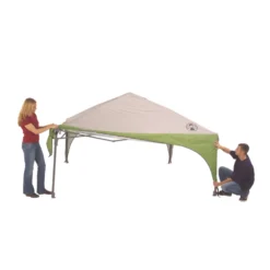 Coleman 10 X 10 Canopy Sun Shelter With Instant Setup -Northcamp Supply Store 2000023970 setup 2