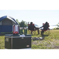 Coleman Sundome® 3-Person Camping Tent -Northcamp Supply Store 2000024582 coleman sundome tent couple at campfire with talent in use 1