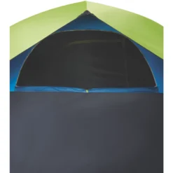 Coleman 4-Person Dark Room Sundome Tent 15 Coleman 4-Person Dark Room Sundome Tent -Northcamp Supply Store 2000032253 coleman dark room tent 4p interior side window unzipped green turquoise detail 1