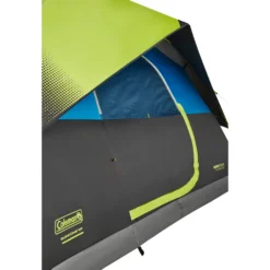 Coleman 6-Person Dark Room Sundome Tent -Northcamp Supply Store 2000032254 coleman dark room tent 6p awning green turquoise detail 15B15D