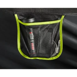 Coleman 6-Person Dark Room Sundome Tent -Northcamp Supply Store 2000032254 coleman dark room tent 6p interior pocket with props green turquoise detail 15B15D