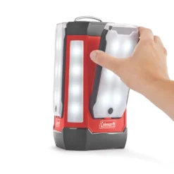 Coleman 3-panel 600 Lumen Lantern -Northcamp Supply Store 2000032684 coleman multi panel expansion 3 panel lantern trio red straight on 4