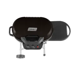 Coleman RoadTrip® 225 Portable Stand-Up Propane Grill -Northcamp Supply Store 2000033048 225 Stand Up Coleman Black Overhead on Grill Closed20copy