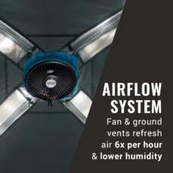 Coleman OneSource™ Rechargeable 4-Person Camping Dome Tent With Airflow System & LED Lighting -Northcamp Supply Store 2000035457 OneSource ATF 3 1