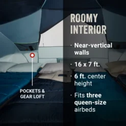 Coleman Skydome™ 8-Person Camping Tent XL, Blue Nights -Northcamp Supply Store 2000037525 3 1