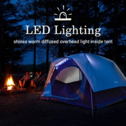 Coleman Skydome™ 4-Person Camping Tent With LED Lighting -Northcamp Supply Store 2155787 ATF2