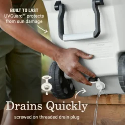 Coleman Atlas Series 100-Quart Marine Cooler With Wheels -Northcamp Supply Store 2156016 ATF4