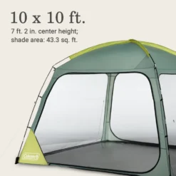 Coleman Skyshade™ 10 X 10 Screen Dome Canopy 11 Coleman Skyshade™ 10 X 10 Screen Dome Canopy -Northcamp Supply Store 2156413 ShelterSkyshadeScreendome10x10 Moss ATF6