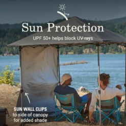Coleman OASIS™ Lite 7 X 7 Canopy With Sun Wall 9 Coleman OASIS™ Lite 7 X 7 Canopy With Sun Wall -Northcamp Supply Store 2156416 OasisLite7x7CanopySunWallBlack ATF4