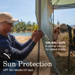 Coleman OASIS™ 10 X 10 Canopy With Sun Wall -Northcamp Supply Store 2156418 OasisLite10x10CanopySunWallMoss ATF5