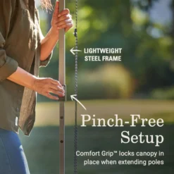 Coleman OASIS™ Lite 10 X 10 Canopy With Sun Wall -Northcamp Supply Store 2156421 OasisLite10x10CanopySunWallBlack ATF3