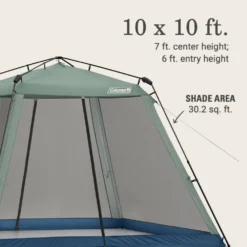 Coleman Skylodge™ 10 X 10 Instant Screen Canopy Tent -Northcamp Supply Store 2156423 ShelterSkylodgeScreenhouse 10x10 ATF6