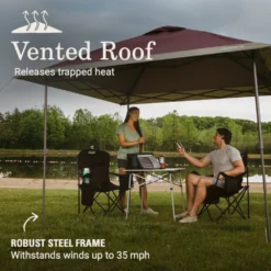 Coleman OASIS™ 10 X 10 Canopy -Northcamp Supply Store 2157495 Oasis10x10CanopyBlackberry ATF4