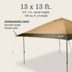 Coleman OASIS™ 13 X 13 Canopy -Northcamp Supply Store 2157498 Oasis13x13CanopyLightOak ATF6