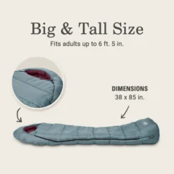 Coleman Tidelands™ 50° Big & Tall Mummy Sleeping Bag -Northcamp Supply Store 2158021 ATF5