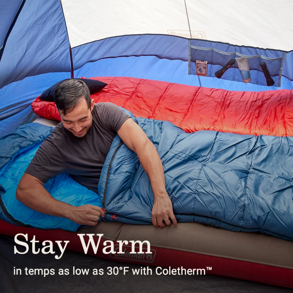 Coleman Tidelands™ 30° Big & Tall Mummy Sleeping Bag 2 Coleman Tidelands™ 30° Big & Tall Mummy Sleeping Bag - Image 2