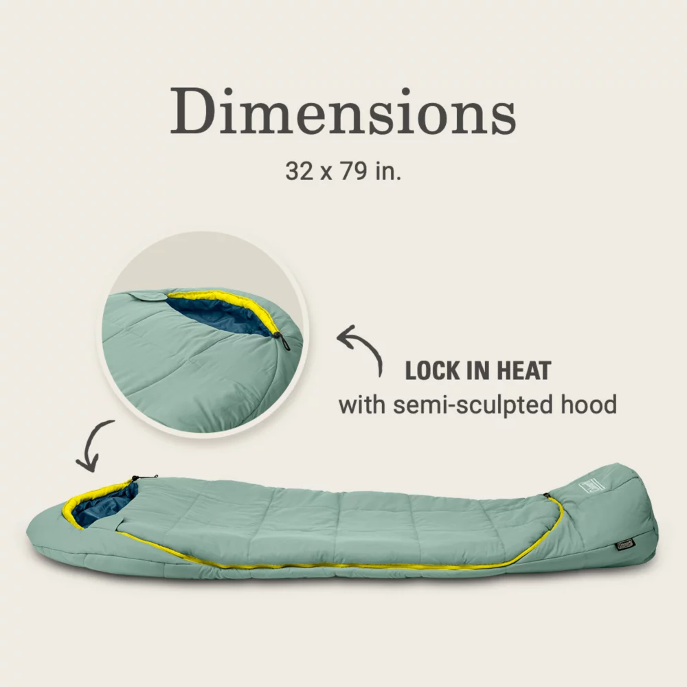 Coleman Big Bay™ 20° Mummy Sleeping Bag 3 Coleman Big Bay™ 20° Mummy Sleeping Bag - Image 3