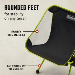 Coleman Mantis Space-Saving Full-Size Low-Profile Chair -Northcamp Supply Store Coleman 2000037227 LowProfileChair ATF6