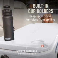 Coleman 316 Series™ 100-Quart Marine Wheeled Cooler -Northcamp Supply Store Coleman 316 Series 100QT Marine ATF5