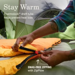 Coleman Arch Bay™ 15°F Big & Tall Sleeping Bag -Northcamp Supply Store Coleman ArchBay SleepingBags 15F Daffodil BT ATF4