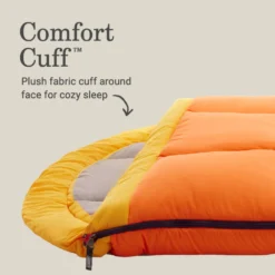 Coleman Arch Bay™ 15°F Big & Tall Sleeping Bag -Northcamp Supply Store Coleman ArchBay SleepingBags 15F Daffodil BT ATF5