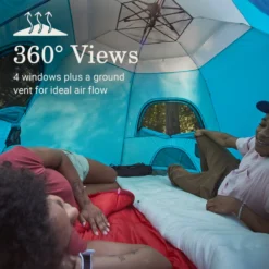 Coleman® Camp Burst™ 4-Person Camping Tent -Northcamp Supply Store Coleman CampBurstTents 4P ScubaBlue ATF4