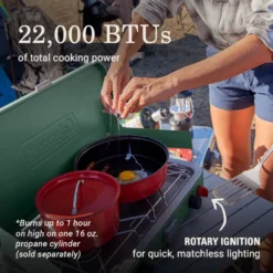 Coleman Cascade™ 222 2-Burner Camping Stove -Northcamp Supply Store Coleman Cascade 222 2BurnerCampingStove ATF6