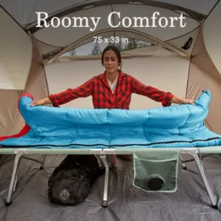 Coleman Flatlands™ 40°F Sleeping Bag -Northcamp Supply Store Coleman Flatlands SleepingBags 40F MediterraneanBlue ATF5