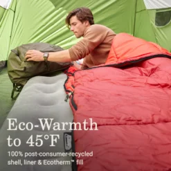 Coleman Flatlands™ 45°F Big & Tall Sleeping Bag -Northcamp Supply Store Coleman Flatlands SleepingBags 45F Red BT ATF3