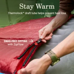 Coleman Flatlands™ 45°F Big & Tall Sleeping Bag -Northcamp Supply Store Coleman Flatlands SleepingBags 45F Red BT ATF4