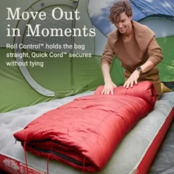 Coleman Flatlands™ 45°F Big & Tall Sleeping Bag -Northcamp Supply Store Coleman Flatlands SleepingBags 45F Red BT ATF5