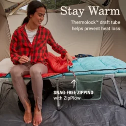 Coleman Flatlands™ 50°F Sleeping Bag 8 Coleman Flatlands™ 50°F Sleeping Bag -Northcamp Supply Store Coleman Flatlands SleepingBags 50F BlueHydrangea ATF3