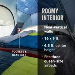 Coleman Skydome™ 10-Person Camping Tent XL, Blue Nights -Northcamp Supply Store Coleman Skydome XL 10P BlueNights ATF3