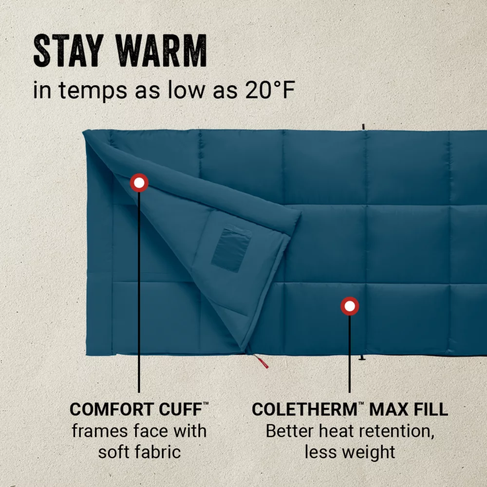 Coleman Kompact™ 20°F Rectangle Sleeping Bag 2 Coleman Kompact™ 20°F Rectangle Sleeping Bag - Image 2