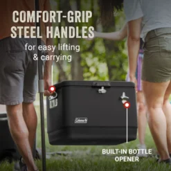 Coleman Reunion™ 54-Quart Steel Belted® Matte Cooler, Midnight -Northcamp Supply Store Coleman SteelBelted Midnight ATF3