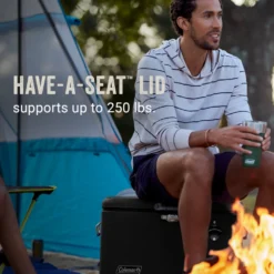 Coleman Reunion™ 54-Quart Steel Belted® Matte Cooler, Midnight -Northcamp Supply Store Coleman SteelBelted Midnight ATF5