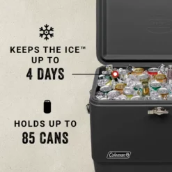 Coleman Reunion™ 54-Quart Steel Belted® Matte Cooler, Midnight -Northcamp Supply Store Coleman SteelBelted Midnight ATF6