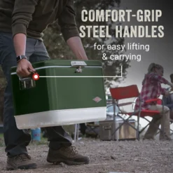 Coleman Vintage 54-Quart Steel Belted® Cooler -Northcamp Supply Store Coleman SteelBelted VintageGreen ATF3