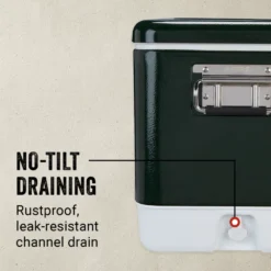 Coleman Vintage 54-Quart Steel Belted® Cooler -Northcamp Supply Store Coleman SteelBelted VintageGreen ATF4