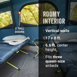 Coleman Sunlodge™ 10-Person Camping Tent, Blue Nights -Northcamp Supply Store Coleman Sunlodge 2000037536 10P BlueNights ATF3 2