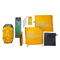 Coleman PEAK1™ 4-Person Dome Tent​ -Northcamp Supply Store Peak1 DomeTent 4P Overhead Bag Contents 0003 v2 1 1