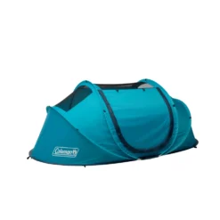 Coleman 2-Person Camp Burst™ Pop-Up Tent -Northcamp Supply Store PopUpTent 2P ScubaBlue Hero 3 4 Fly Off 0004 v2