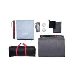 Coleman Skydome™ XL 8-Person Camping Tent With LED Lighting -Northcamp Supply Store Skydome Lighted 8P XL Overhead Bag Contents 0005 v3