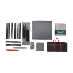 Coleman Skylodge™ 12-Person Camping Tent With Screen Room, Evergreen -Northcamp Supply Store Tent12P Ext Sr C001 EG Overhead Content 1